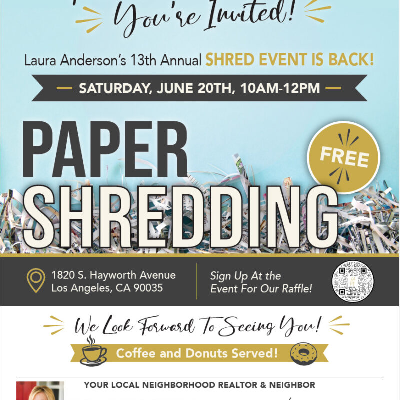 13TH ANNUAL PAPER SHREDDING EVENT  